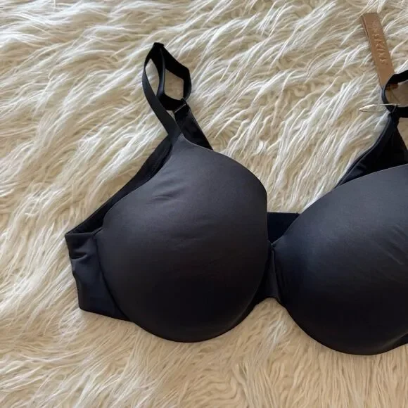 Skims Smoothing Intimates Full Coverage Lightly Lined Bra Onyx Size 38D - Picture 3 of 9